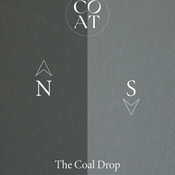 Dark Lead Grey Premium Durable Paint 'The Coal Drop' - 1L Soft Sheen 6