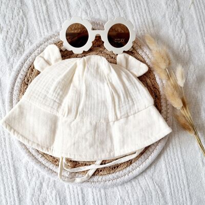 Hydrophilic sun hat for baby - Beige