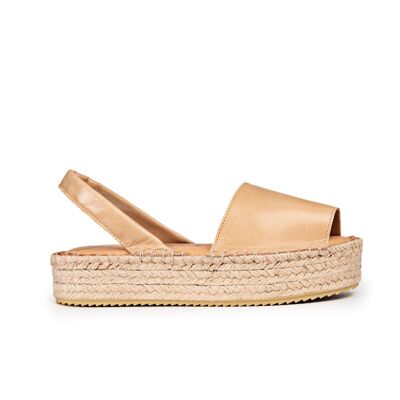 Menorcan sandals Cala Las Salinas Camel