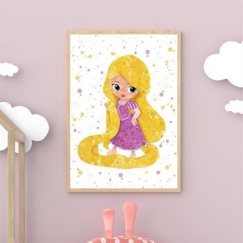 Affiches Princesses Chambre Enfant 30x40cm - Poster Bébé Fille 6