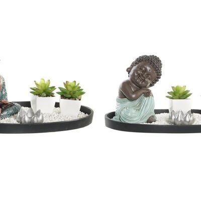 FIGURINE EN RÉSINE 32X16.5X15.5 JARDIN ZEN 2 ASSORTIS. FD203283