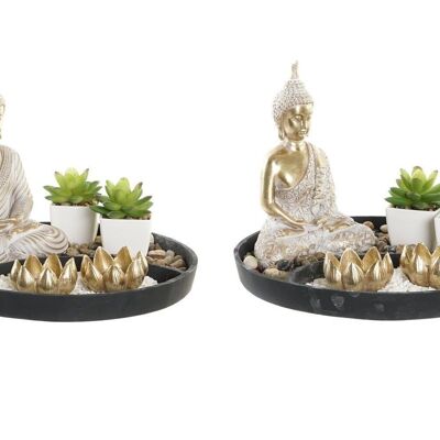 FIGURA RESINA 26X26X18 JARDIN ZEN 2 SURT. FD203284