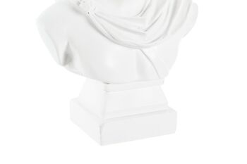 FIGURINE EN RÉSINE 13,7X7,5X19,5 APOLLON BLANC FD203286 3