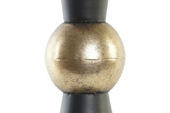 VASE METAL 14X14X32 NOIR JR196131 2