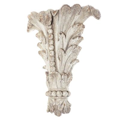 MAGNESIA PLANTER 44X22X53 WALL AGED WHITE MC196899