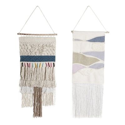 DECORATION HANGING COTTON 40X1X80 FRINGES 2 ASSORTMENTS. TX194850