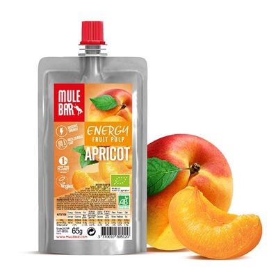 Compote énergétique aux fruits Bio et vegan 65g : Abricot