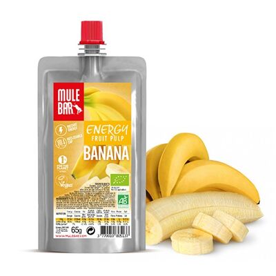 compota energética con frutas ecológicas y veganas 65g: Plátano