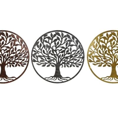 METAL WALL DECORATION 100X1X100 TREE 3 ASSORTED. DP176259