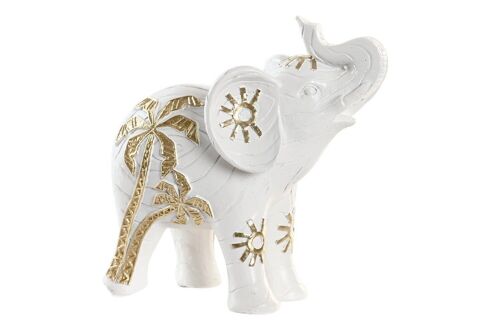 FIGURA RESINA 15X8X15 ELEFANTE BLANCO FD203327