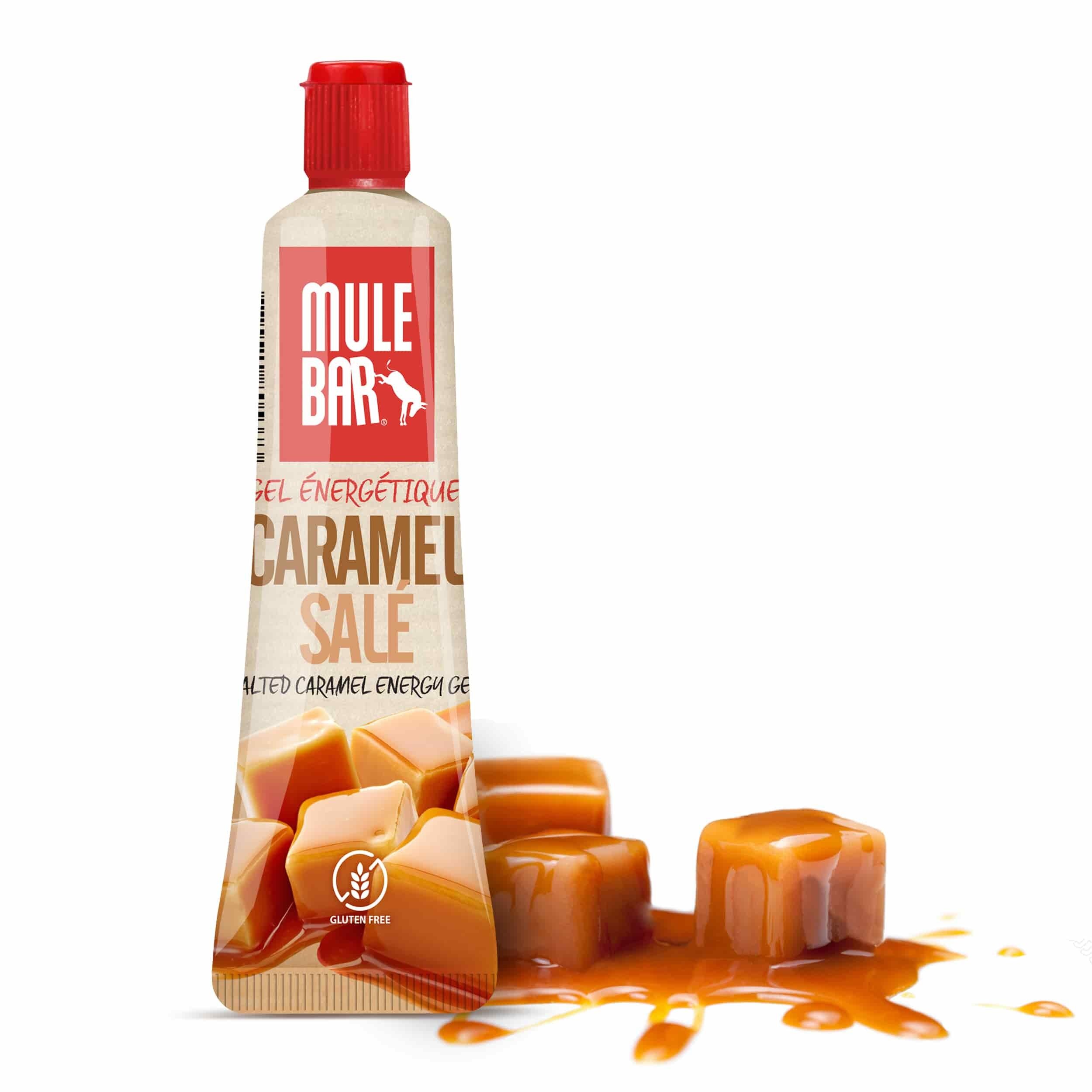 Energy gel with resealable cap 37g: Salted caramel