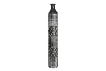 VASE MÉTAL 13X13X81 GRIS USÉ JR206528 1