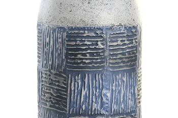 VASE METAL 15X15X71 MOSAIQUE BICOLORE JR206530 2