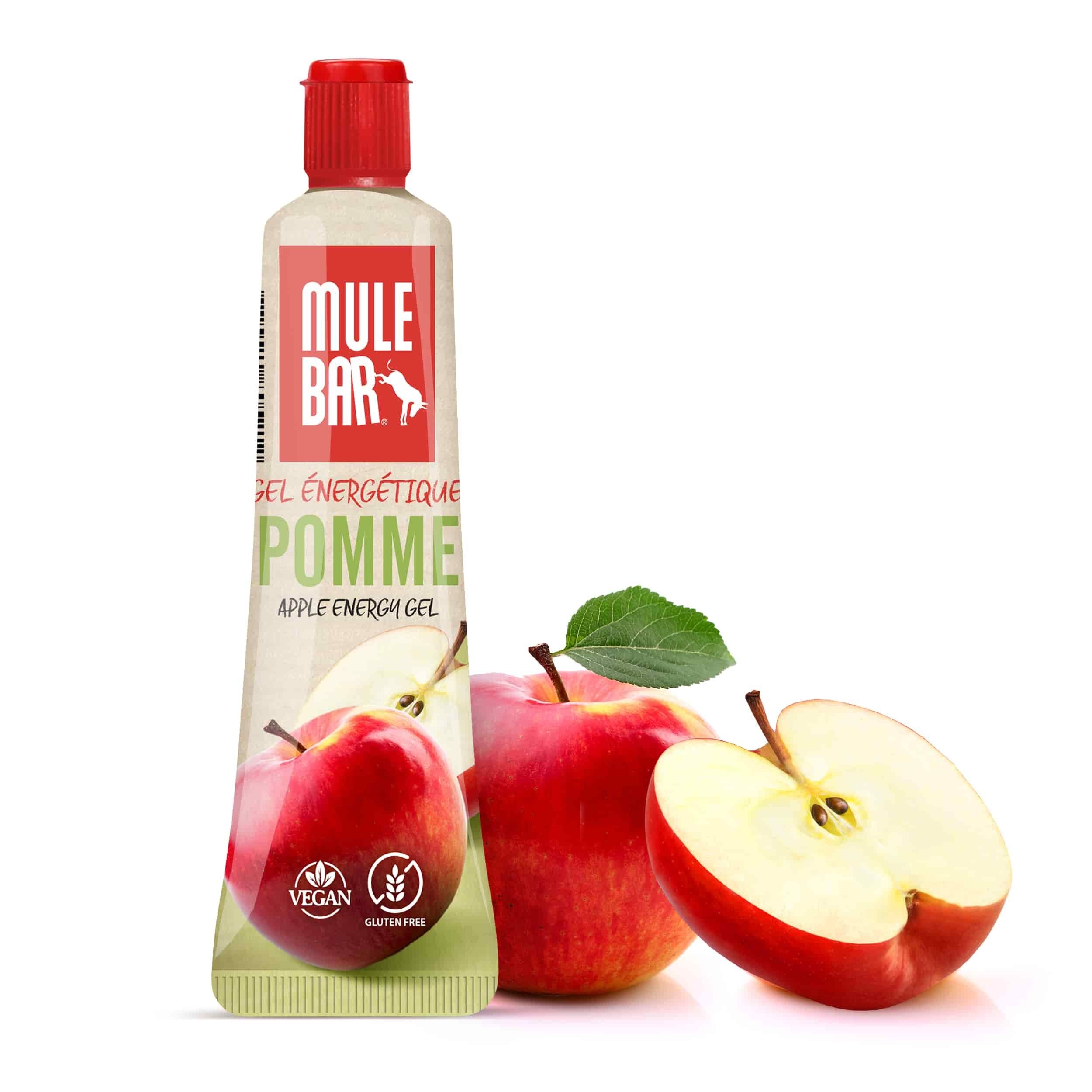 Vegan energy gel with resealable cap 37g: Apple