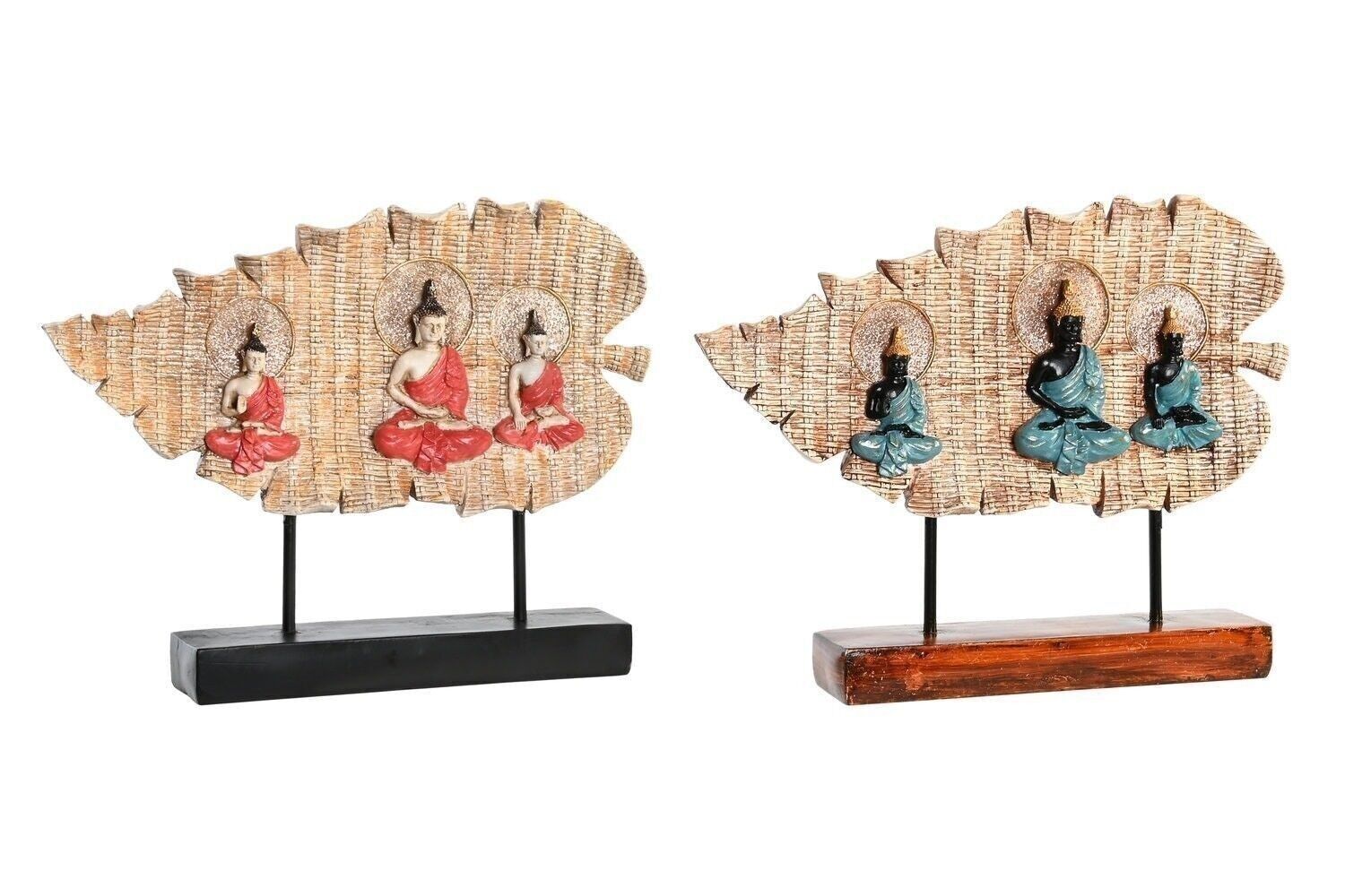 FIGURA IN RESINA METALLICA 38X6X29,5 BUDDHA 2 ASSORTIMENTI. FD203436