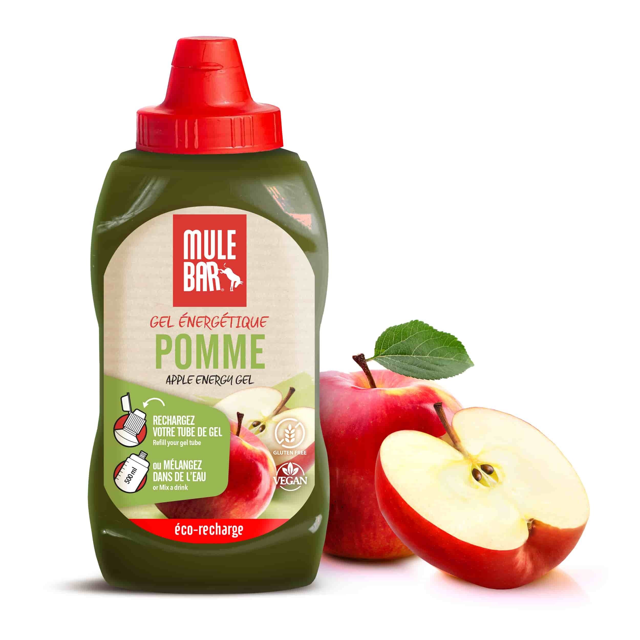 Eco-refill energy gel or vegan energy drink 444g: Apple