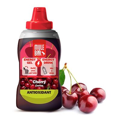 Eco-refill energy gel or vegan energy drink 444g: Cherry