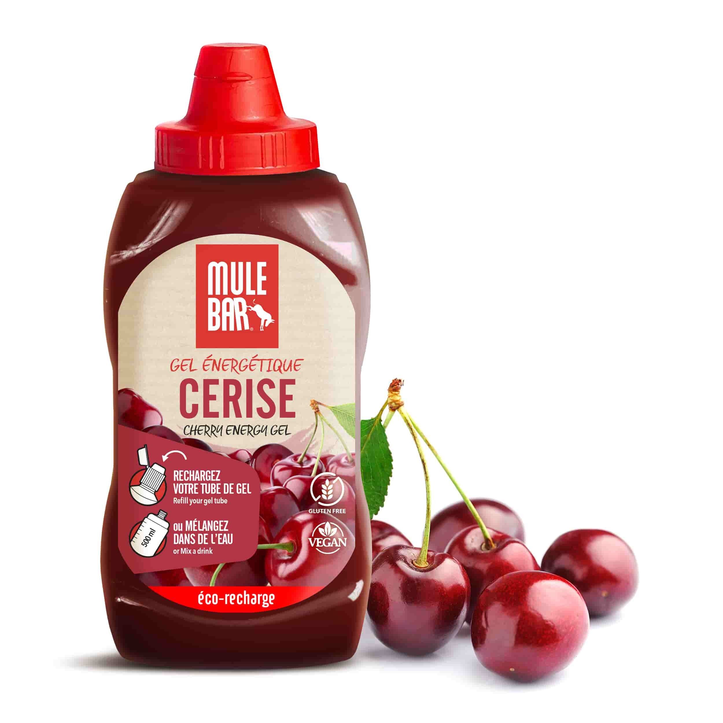 Eco-refill energy gel or vegan energy drink 444g: Cherry