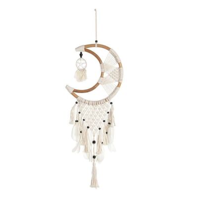 DREAM CATCHER RATTAN COTONE 32X2X105 LUNA NATURALE DH197406