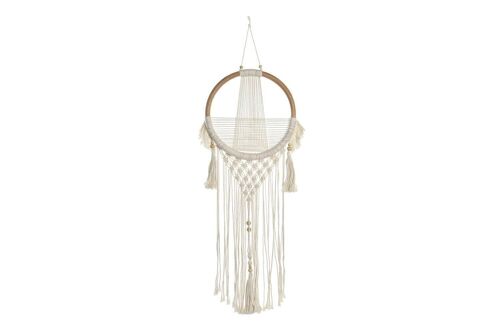 DECORACION COLGANTE RATAN ALGODON 30X2X110 MACRAME DH197411