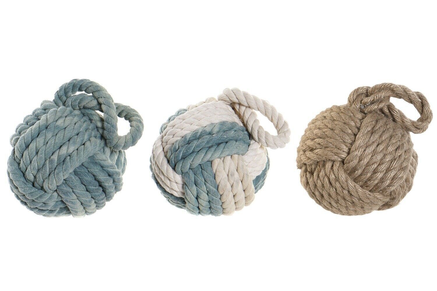 DECORAZIONE CORDA COTONE 14X14X28 NODO 3 ASSORTIMENTO. LM203984