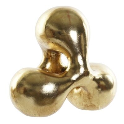 RESIN FIGURE 28,5X18X26 GOLDEN ABSTRACT FD190413