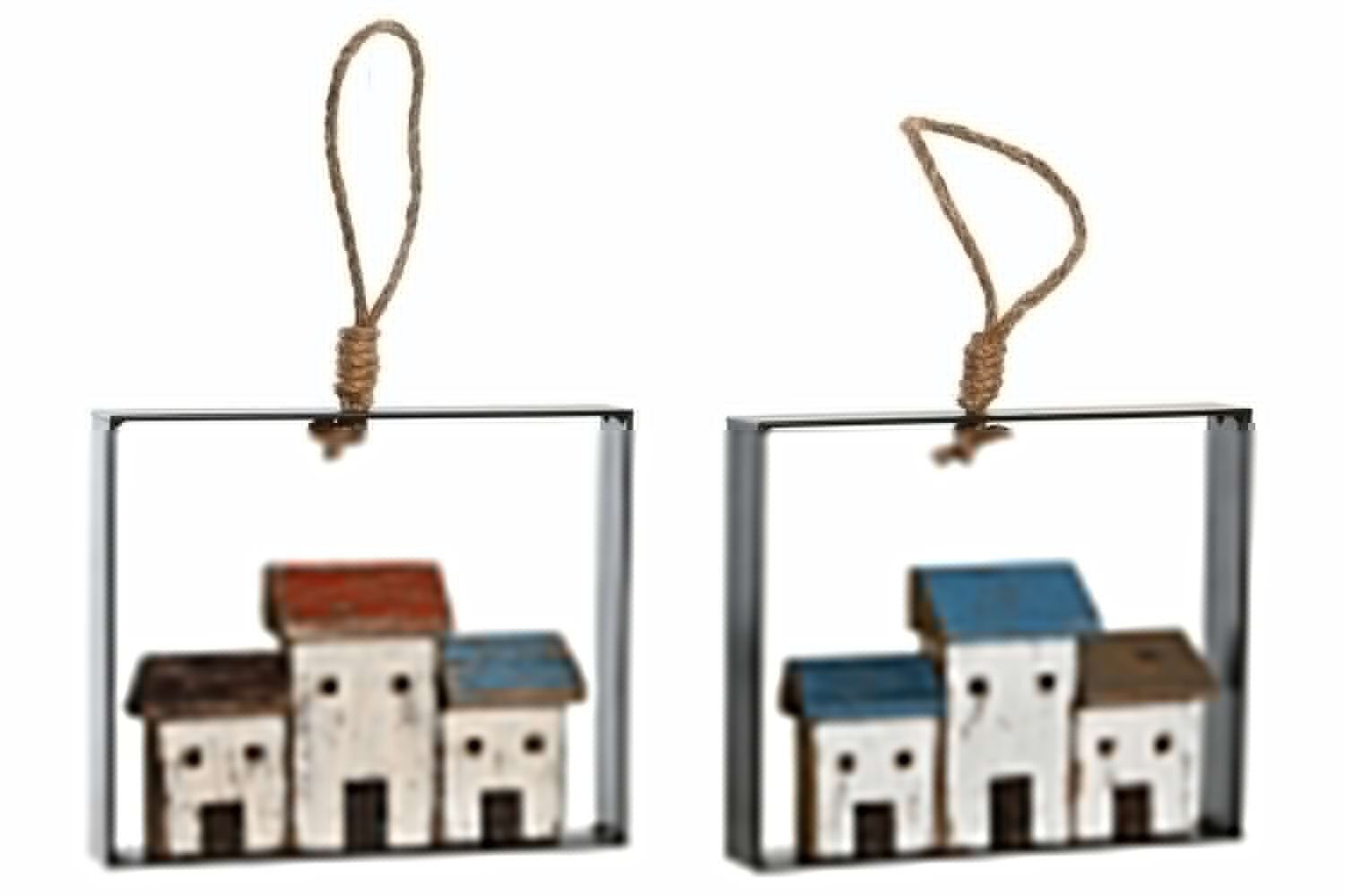 DECORAZIONE PARETE IN LEGNO 18X3X15 CASE 2 SURT. LM204016