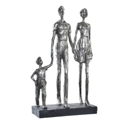 FIGURA IN RESINA 26X11,5X41,5 FAMIGLIA ARGENTO FD196871