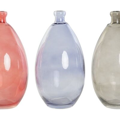 RECYCLED GLASS VASE 14X14X30 ORGANIC 3 ASSORTMENTS. JR207914