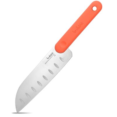 Couteau de cuisine Santoku Lame en acier inoxydable japonais 18 cm/ Manche Soft-Touch
