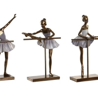 FIGURA RESINA 19,5X12X27,5 BAILARINA 3 SURT. FD203761