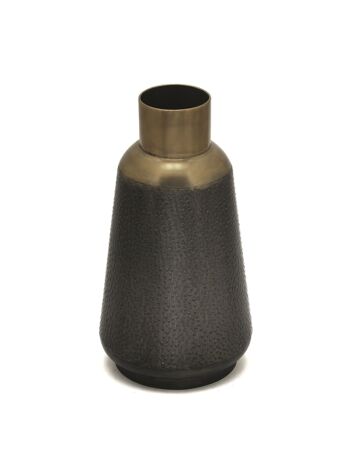 VASE METAL 25X25X47 GRIS JR208118