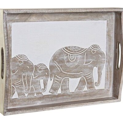 TRAY DECORATION MANGO 40,5X30,5X7 ELEPHANT LD196770