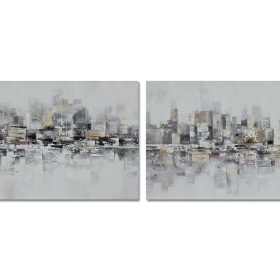 CUADRO LIENZO 120X2,8X80 CIUDAD ABSTRACTO 2 SURT. CU201684