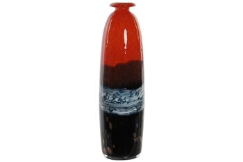 VASE VERRE 8X28,5 8 ROUGE JV172298 1