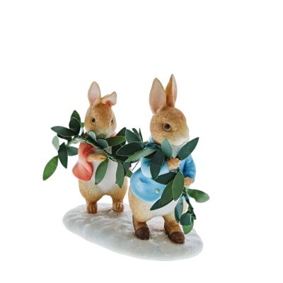 Peter Rabbit and Flopsy Figurine