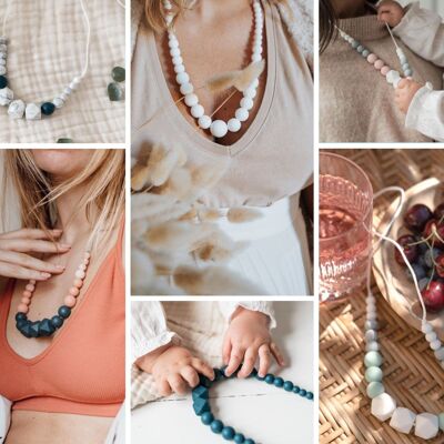 IMPLEMENTATION PACK N°5 | 24 MintyWendy Nursing, Babywearing and Teething Necklaces