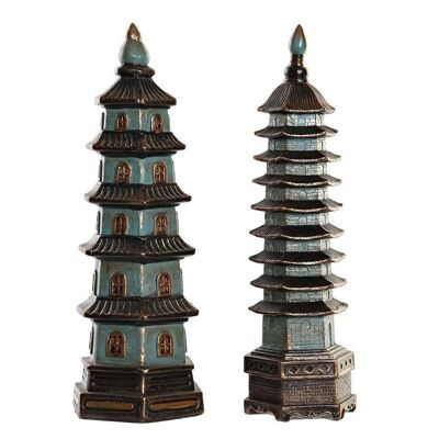 FIGURA IN RESINA 15X17X50 PAGODA 2 ASSORTIMENTI. FD196887