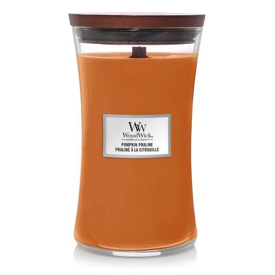 Pumpkin Praline Large Hourglass Wood Wick Candle