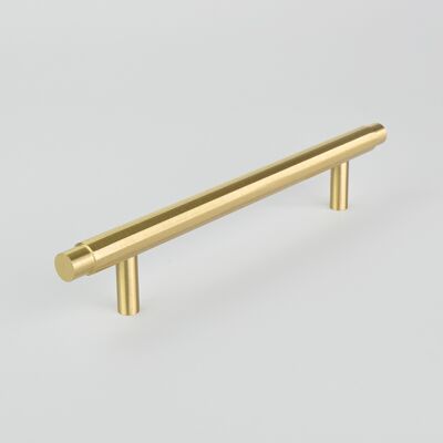 PEARCE Polygon T-bar Handle - Solid Brass - 160mm
