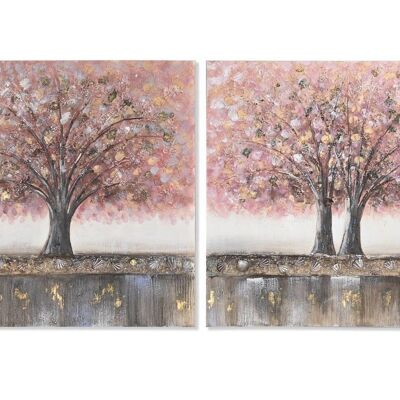 TOILE MDF TABLEAU 80X3X80 ARBRE 2 ASSORTIS. CU201708