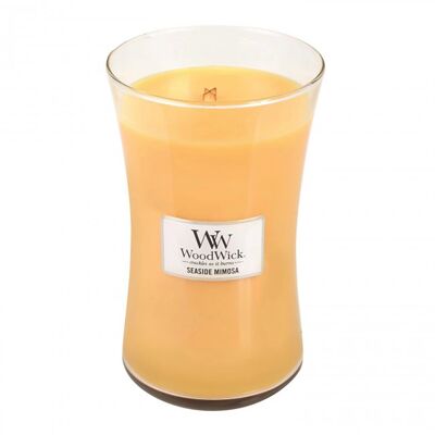 Seaside Mimosa Large Hourglass Wood Wick Candle