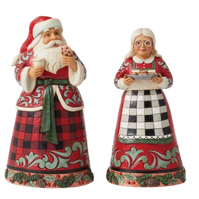 Highland Glen Mr & Mrs Claus Figurine - Heartwood Creek by Jim Shore