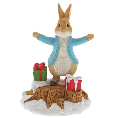 Peter Rabbit With Presents Figurine by Beatrix Potter