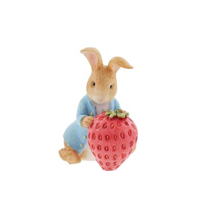 Peter Rabbit with Strawberry Figurine