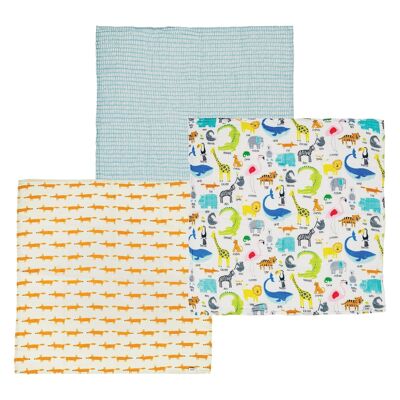 Scion Baby Muslin Squares (Set of 3) by Scion Living