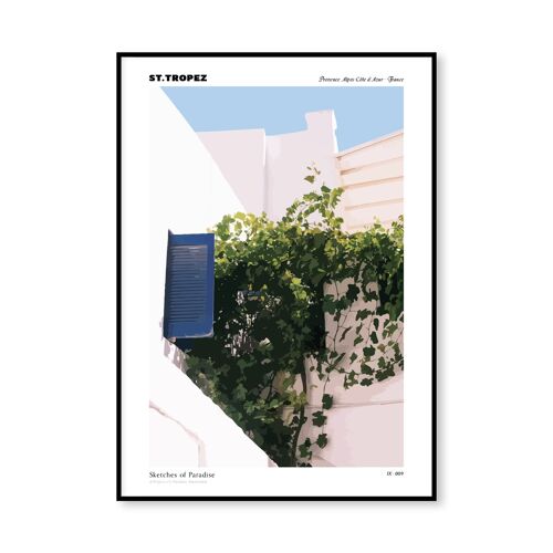 St. Tropez - 'Paradise Prints' Wall Poster (A4 - Glossy)