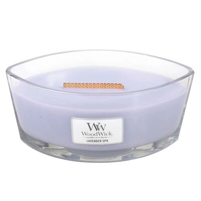 Lavender Spa Ellipse Wood Wick Candle