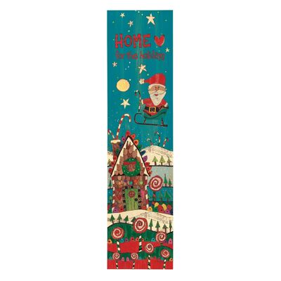 Santa in Sleigh Porch Sign by Painted Peace