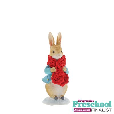 Peter Rabbit in a Festive Scarf Figurine by Beatrix Potter